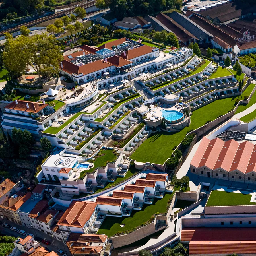 The Yeatman Hotel visto de cima, em Vila Nova de Gaia
